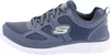 A side view of a gray and blue Skechers men's athletic shoe. Anteprima dell’immagine prodotto