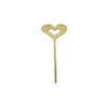 Tortenaufsatz Happy Birthday gold mit 5 Herzen Produktbild-Vorschau 3