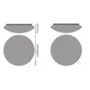 Technical drawing of a circular cover with dimensions. Produktbild-Vorschau