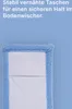 A close-up view of a blue and white mop head against a light blue background. Produktbild-Vorschau