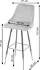 set di 2 sgabelli da bar HWC-E70, sgabello da banco, design Anteprima dell’immagine prodotto 2