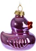 BRUBAKER Quietscheente Pink-Lila Weihnachtskugel aus Glas - Produktbild-Vorschau 3