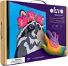 OKTO Waschbär Mal-Set für Leinwand 29 x 29 cm Produktbild-Vorschau 1