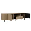 AX LIVING TV-Schrank Halay Eiche Cremona, 2 Türen & 1 Produktbild-Vorschau 4
