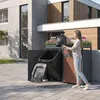 ML-Design 4-pojemnikowy pojemnik na śmieci z dachem na 4 Podgląd zdjęcia produktu 10