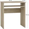 A light brown wooden desk with a shelf. Náhled obrázku produktu