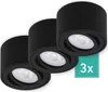 3er Set Oktaplex Aufbaustrahler Alu flach & schwenkbar Produktbild-Vorschau 1