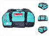 A teal and gray Makita transport bag is shown against a white background. Podgląd zdjęcia produktu
