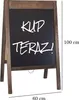 Werbetafel Kreidekipper Restaurant oder Büro, Holzständer Produktbild-Vorschau 6