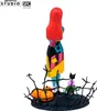 A collectible figure of Sally from The Nightmare Before Christmas, standing on a base with pumpkins and a fence. Podgląd zdjęcia produktu