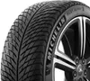 A close-up of a Michelin Pilot Alpin 5 tire mounted on a car wheel. Produktbild-Vorschau