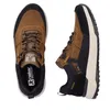 A pair of brown and black sneakers shown from top and side views against a white background. Voir les images du produit