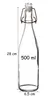 BigDean 6x Glasflaschen mit Bügelverschluss 500 ml - Produktbild-Vorschau 3