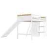 Hochbett mit Rutsche, Kleiderschrank, Regal, Leiter, Produktbild-Vorschau 12
