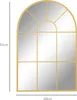 Lustro ścienne HOMCOM 91 x 60 cm Lustro okienne z metalową Podgląd zdjęcia produktu 3