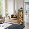 Ikodm Holzregal für Kamin mit Ablage und 3 Höhen, 45 × 32 × Produktbild-Vorschau 11