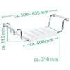 RIDDER Siège de baignoire avec cadre poli blanc A0040011 Voir les images du produit 3