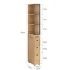 SoBuy NSR13-N Armoire haute Étagère de niche avec 3 tiroirs Voir les images du produit 3