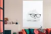 MuchoWow® Poster Kaninchen - Brille - Hipster 120x180 cm - Produktbild-Vorschau 3