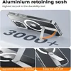 A clear phone case with a built-in kickstand is shown from multiple angles, highlighting its features and durability. Podgląd zdjęcia produktu