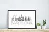 MuchoWow® MuchoWow® Gerahmtes Poster Skyline "Barcelona" Produktbild-Vorschau 4
