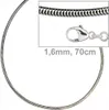 JOBO Schlangenkette 925 Sterling Silber 1,6 mm 70 cm Produktbild-Vorschau 1