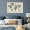 MuchoWow® Poster Weltkarte - Tiere - Zebra 60x40 cm - Produktbild-Vorschau 4