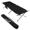Hauki Campingbett klappbar, Schwarz, 210x83x46 cm, XL Produktbild-Vorschau 1