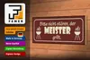 Holzschild Spruch 27x10cm nicht stören der Meister grillt Produktbild-Vorschau 4