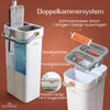 ALANBERG® XL-Flachmopp mit Zweikammersystem - Weiß, Produktbild-Vorschau 2