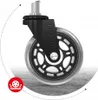 HUZARO Rotelle 2.0 per sedie con rotelle - nero - rotelle Anteprima dell’immagine prodotto 10