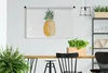 MuchoWow® Wandteppich Wandbehang Ananas - Obst - Weiß Produktbild-Vorschau 2
