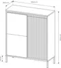 AX LIVING Trentinis 3T Highboard modern Beige, 103,5 cm, Produktbild-Vorschau 7