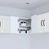 Armoire d'angle murale vidaXL PORTO, blanche, 57 x 57 x 40 Voir les images du produit 4