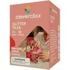 Cleverclixx Glitter Tiles Pack Transparent Rosa 16 Teile, Produktbild-Vorschau 1