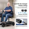 Scooter électrique pour seniors, 4 roues, construction Voir les images du produit 4