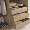 Kleiderschrank Eiche Craft mit Schubladen Schiebetüren 180 Produktbild-Vorschau 5