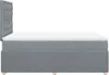 vidaXL Boxspringbett mit Matratze Hellgrau 120x200 cm Stoff Produktbild-Vorschau 7