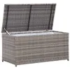 vidaXL Záhradný box z polyratanu 100x50x50 cm sivý - Náhľad obrázku produktu 3