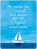 Segelboot Metallschild XL in 21x28 cm mit Spruch Segel Produktbild-Vorschau 1