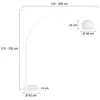 Steinhauer - lampada da terra - Sparkled Light - bianco - Anteprima dell’immagine prodotto 7
