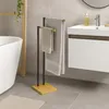 Stojan na ručníky Relaxdays, stojan na ručníky se 2 tyčemi, Náhled obrázku produktu 2