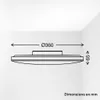 Briloner Plafonnier LED Ø36cm rond 24W 2550lm 3000K blanc Voir les images du produit 5