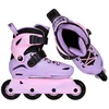 A pair of purple and pink inline skates are shown against a white background. Produktbild-Vorschau
