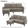 okwish Ecksofa mit Chaiselongue, 3-Sitzer Sofa mit Produktbild-Vorschau 10
