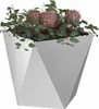 vidaXL Pflanzkübel Silber 40 x 40 x 40 cm Verzinkter Stahl Produktbild-Vorschau 3
