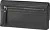 A close-up view of a black leather wallet. Produktbild-Vorschau