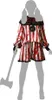 Atosa Clown Halloween Frau Kostüm Mehrfarbig 2XL Mehrfarbig Produktbild-Vorschau 2
