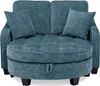 Divano letto 2 in 1 con pouf contenitore, divano Anteprima dell’immagine prodotto 15