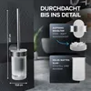 Silikon Toiletborstel mit Ventilatorfunktion, Wandmontage Produktbild-Vorschau 6